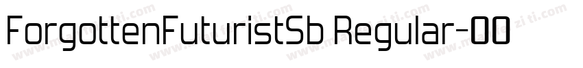 ForgottenFuturistSb Regular字体转换